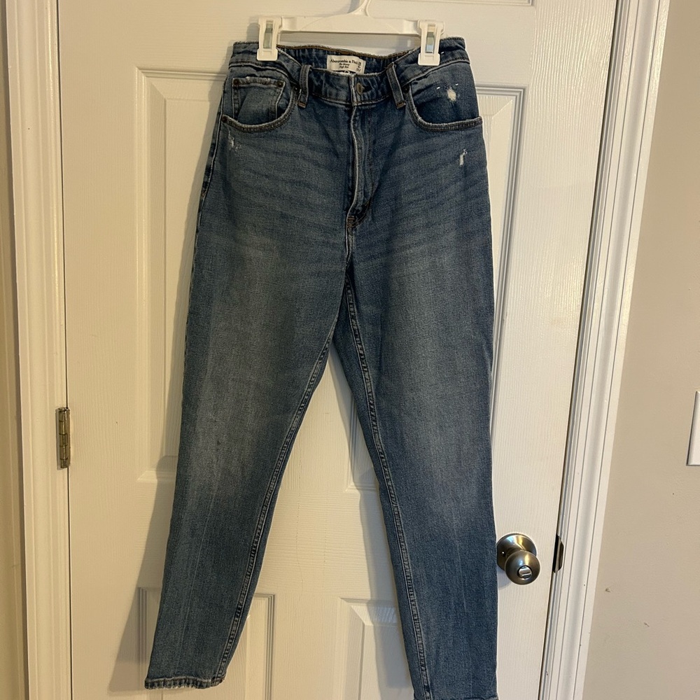 Abercrombie & Fitch curve love Blue Denim skinny High Rise Jeans
